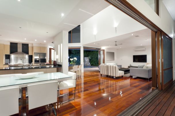 Living Room Lighting Wood Floors